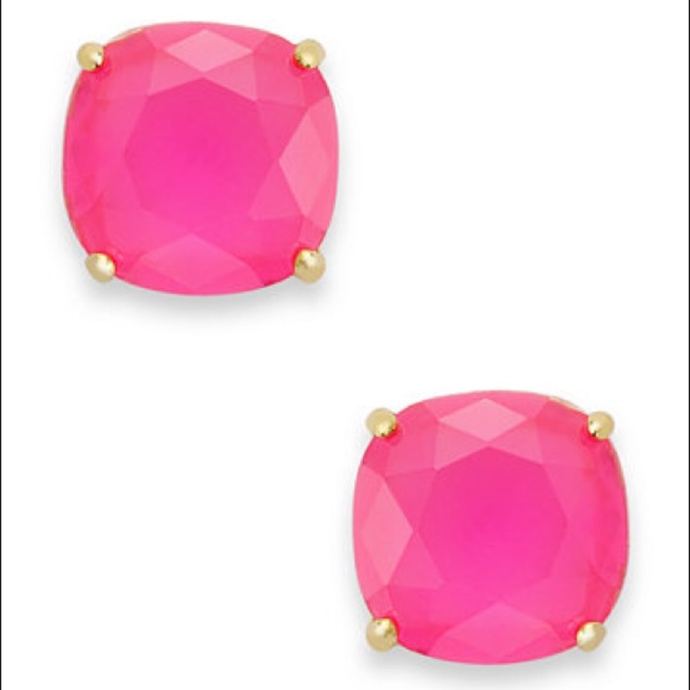 Kate Spade Square Studs in Pink